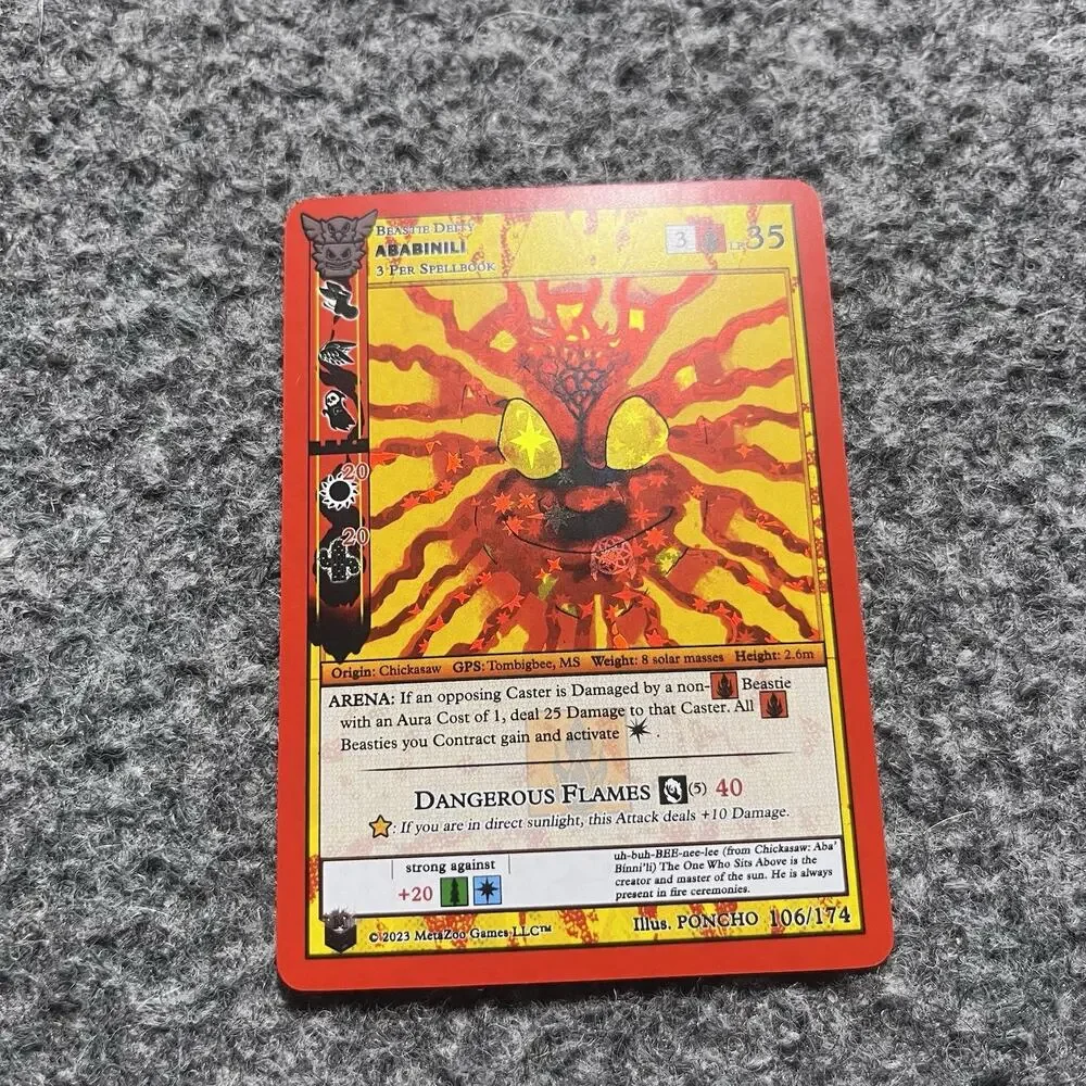 MetaZoo Native ABABINILI 106/174 Reverse Holo Big Box NM